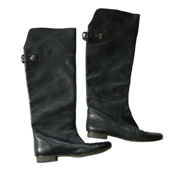 Coach Shoes - Coach Benita black leather knee high size 6.5